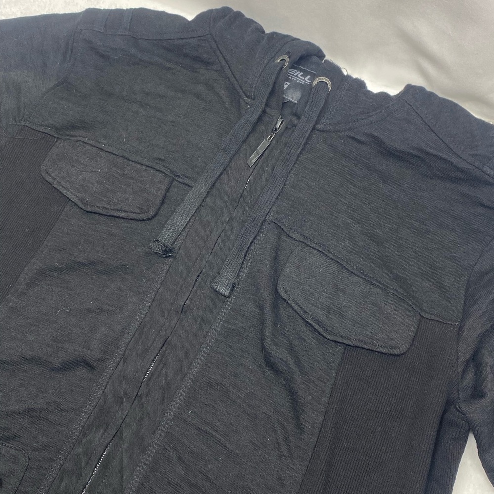 O’Neill Men’s Black Zip Up Sweat Shirt Size Large